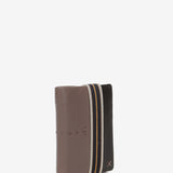 Men's leather wallet with RFID protection in taupe