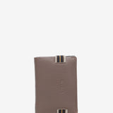 Men's leather wallet with RFID protection in taupe