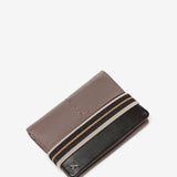 Men's leather wallet with RFID protection in taupe