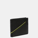 Cartera de hombre de piel con protección RFID en negro