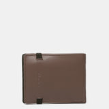 Herrenbörse aus Leder mit RFID-Schutz in Taupe.