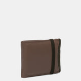Herrenbörse aus Leder mit RFID-Schutz in Taupe.