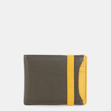 Herrenbörse aus Leder mit RFID-Schutz in Grün.