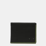 Cartera de hombre de piel con protección RFID en negro