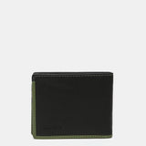 Cartera de hombre de piel con protección RFID en negro