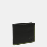 Cartera de hombre de piel con protección RFID en negro