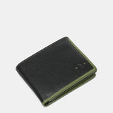 Cartera de hombre de piel con protección RFID en negro