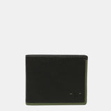 Cartera de hombre de piel con protección RFID en negro