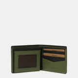 Cartera de hombre de piel con protección RFID en negro