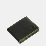 Cartera de hombre de piel con protección RFID en negro