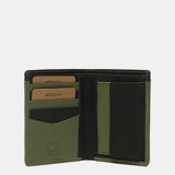 Cartera de hombre de piel con protección RFID en negro