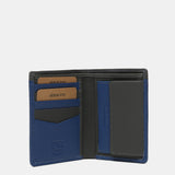 Cartera de hombre de piel con protección RFID en gris