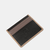 Tarjetero de hombre de piel en taupe