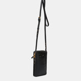 Bolso para el móvil en piel negra