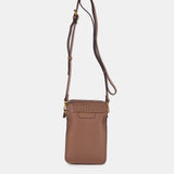 Bolso para el móvil en piel taupe