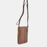 Bolso para el móvil en piel taupe