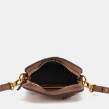 Bolso para el móvil en piel taupe