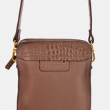 Bolso para el móvil en piel taupe