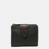 Small green leather wallet