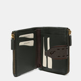 Small green leather wallet