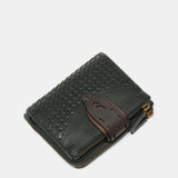 Small green leather wallet