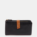 Cartera grande en piel negra