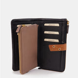 Cartera grande en piel negra