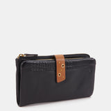 Cartera grande en piel negra