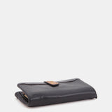 Cartera grande en piel negra