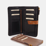 Cartera grande en piel negra