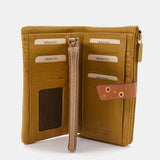 Cartera grande en piel ámbar