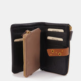 Cartera mediana en piel negra