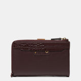 Medium burgundy leather wallet