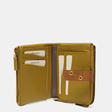 Cartera pequeña en piel ámbar