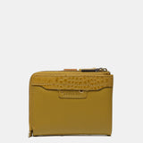 Cartera pequeña en piel ámbar