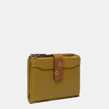 Cartera pequeña en piel ámbar