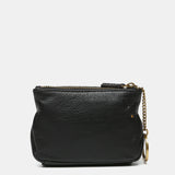 Black leather wallet