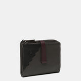 Cartera pequeña en piel bicolor gris