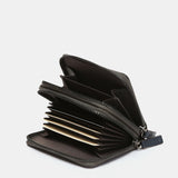 Cartera pequeña en piel bicolor gris
