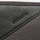 Neceser en piel bicolor gris