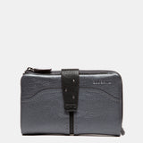 Medium silver leather wallet