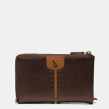 Medium bronze leather wallet