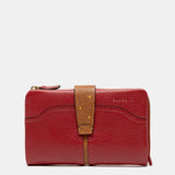 Medium red leather wallet