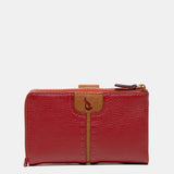 Medium red leather wallet