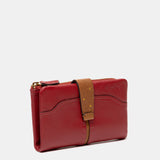 Medium red leather wallet
