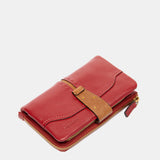 Medium red leather wallet