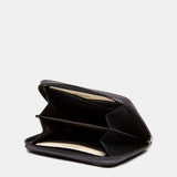Silver leather card holder