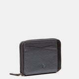 Silver leather card holder