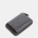 Silver leather card holder