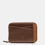 Bronze leather card holder
